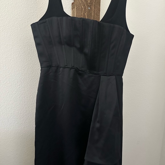 bcbg black corset dress BCBG Maxazria Black corset RUFFLE SKIRT EVENING GOWN Maxi Dress  Cougar  Vintage Shop